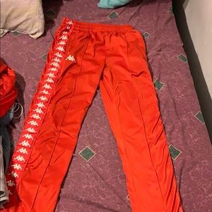 Kappa red track suit.     Sz M